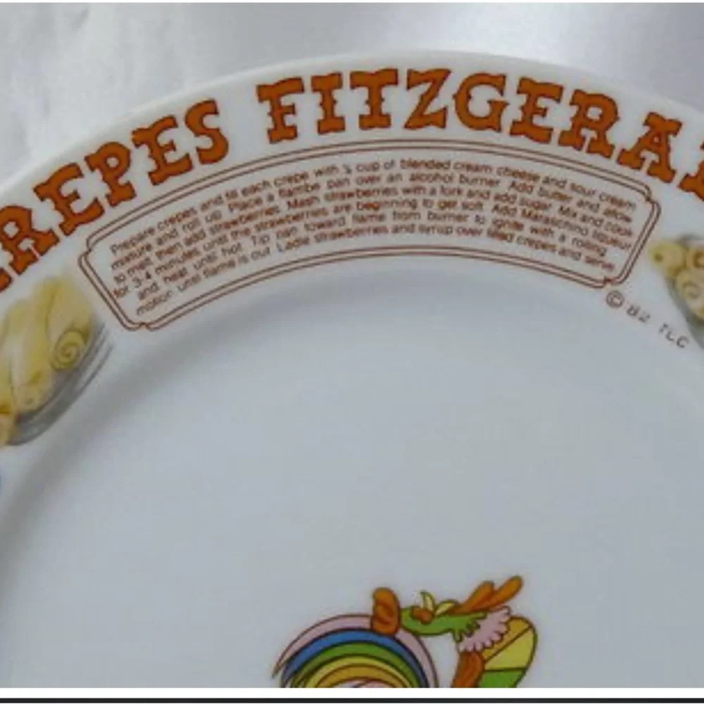 Ljungberg Brennan's Restaurant New Orleans Dessert Recipe Plates Set of 4 Rare! - Picture 6 of 7